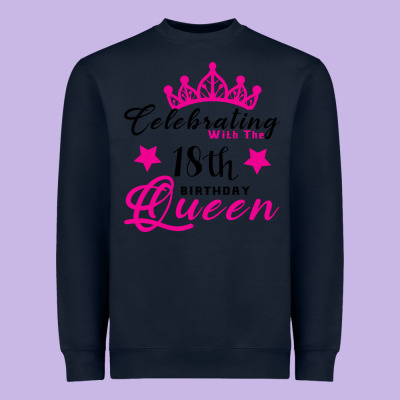 Celebrating With The 18th Birthday Queen Heavyweight Sweatshirt Designed By Bettercallsaul