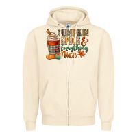 Sandshell pumpkin spice and everything nice Zipper Hoodie - CowGirlArtShop