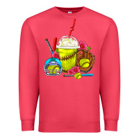 Cardinal Softball Frappe Coffee Premium Sweatshirt - FaDigitalArtStudio