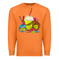 Carrot Softball Frappe Coffee Premium Sweatshirt - FaDigitalArtStudio