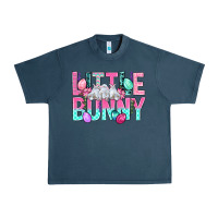 Midnight Navy Little Bunny Easter Urban Heavy Tee - BundleAndBundleShop