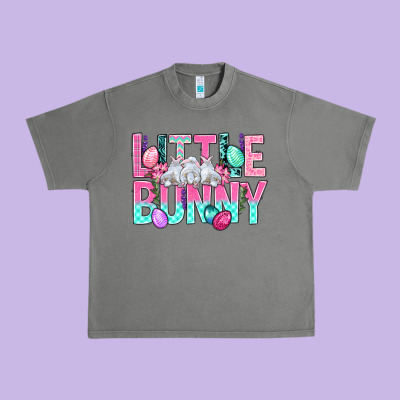 Little Bunny Easter Urban Heavy Tee Designed By Bundleandbundleshop