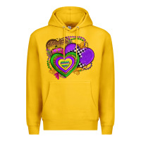 Lemon mardi gras heart olivia Premium Hoodie - OliviaCreatesArt