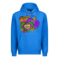 True Royal mardi gras heart olivia Premium Hoodie - OliviaCreatesArt