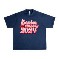 Navy senior class of 2024 Urban Heavy Tee - JahusDesignShop