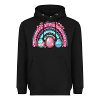 Black Easter eggs rainbow Heavyweight Hoodie - OliviaCreatesArt