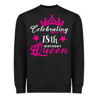 Black Celebrating With the 18th Birthday Queen Heavyweight Sweatshirt - Bettercallsaul
