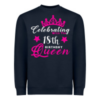 Celebrating With The 18th Birthday Queen Heavyweight Sweatshirt | Teevron