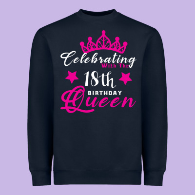 Celebrating With The 18th Birthday Queen Heavyweight Sweatshirt Designed By Bettercallsaul