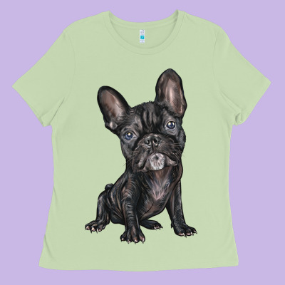 French Bulldog Ladies Tee Designed By Barkaloodesign