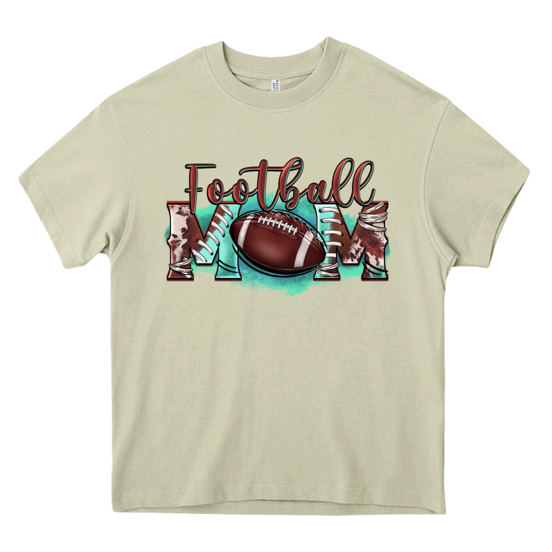 Football Mom Heavy Core Tee by BarkalooDesign | Teevron
