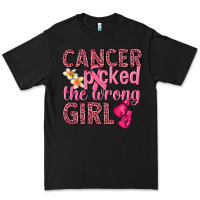 Black cancer picked the wrong girl Premium Tee - NancyCooperArtShop