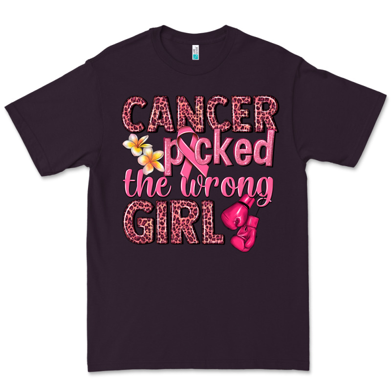 Cancer Picked The Wrong Girl Premium Tee by NancyCooperArtShop | Teevron