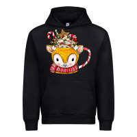 Black coffee cups animal Urban Hoodie - CowhideDigitalArt