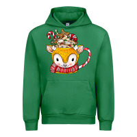 Emerald coffee cups animal Urban Hoodie - CowhideDigitalArt