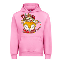 Fuchsia Pink coffee cups animal Urban Hoodie - CowhideDigitalArt