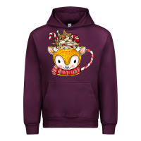 Mauve Wine coffee cups animal Urban Hoodie - CowhideDigitalArt