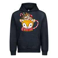 Navy coffee cups animal Urban Hoodie - CowhideDigitalArt