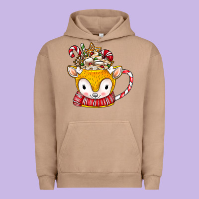 Coffee Cups Animal Urban Hoodie Designed By Cowhidedigitalart