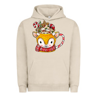 Pigment French Oak coffee cups animal Urban Hoodie - CowhideDigitalArt