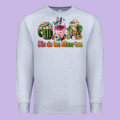 Mexican Día De Los Muertos Coffee Cups Premium Sweatshirt Designed By Fadigitalartstudio