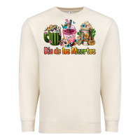 Sandshell Mexican Día De Los Muertos Coffee Cups Premium Sweatshirt - FaDigitalArtStudio