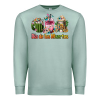 Seafoam Mexican Día De Los Muertos Coffee Cups Premium Sweatshirt - FaDigitalArtStudio
