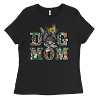 Black dog mom french bulldog Ladies Tee - BarkalooDesign