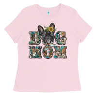 Bubblegum Pink dog mom french bulldog Ladies Tee - BarkalooDesign