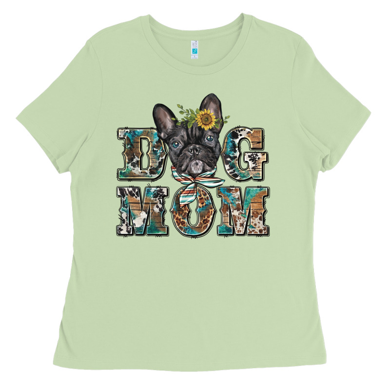 Dog Mom French Bulldog Ladies Tee by BarkalooDesign | Teevron