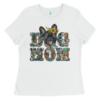 White dog mom french bulldog Ladies Tee - BarkalooDesign