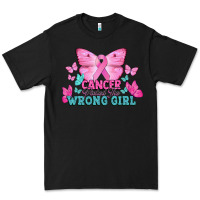 Black cancer picked the wrong girl Premium Tee - NancyCooperArtShop
