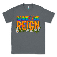 Charcoal Heather LGBTQ+ Rainbows Reign Classic Tee - BundleAndBundleShop
