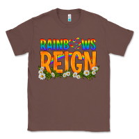 Chestnut LGBTQ+ Rainbows Reign Classic Tee - BundleAndBundleShop