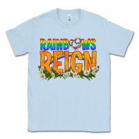 Dusty Blue LGBTQ+ Rainbows Reign Classic Tee - BundleAndBundleShop