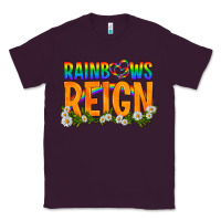 Plum LGBTQ+ Rainbows Reign Classic Tee - BundleAndBundleShop