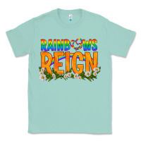 Seafoam LGBTQ+ Rainbows Reign Classic Tee - BundleAndBundleShop
