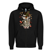 Black walking in a winter wonderland Zipper Hoodie - CowGirlArtShop