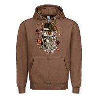 Chestnut walking in a winter wonderland Zipper Hoodie - CowGirlArtShop