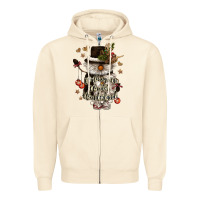 Sandshell walking in a winter wonderland Zipper Hoodie - CowGirlArtShop