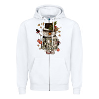 White walking in a winter wonderland Zipper Hoodie - CowGirlArtShop