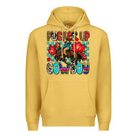 Antique Gold pucker up cowboy olivia Premium Hoodie - OliviaCreatesArt