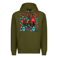 Army Green pucker up cowboy olivia Premium Hoodie - OliviaCreatesArt
