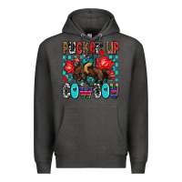 Charcoal Heather pucker up cowboy olivia Premium Hoodie - OliviaCreatesArt