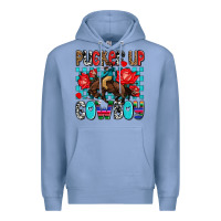 Colony Blue pucker up cowboy olivia Premium Hoodie - OliviaCreatesArt