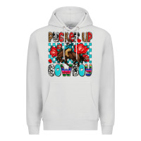 Dove Grey pucker up cowboy olivia Premium Hoodie - OliviaCreatesArt