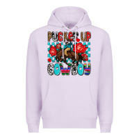 Lilac pucker up cowboy olivia Premium Hoodie - OliviaCreatesArt