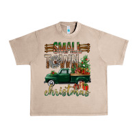French Oak Small Town Christmas With Truck Urban Heavy Tee - BundleAndBundleShop
