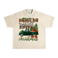 Sandshell Small Town Christmas With Truck Urban Heavy Tee - BundleAndBundleShop