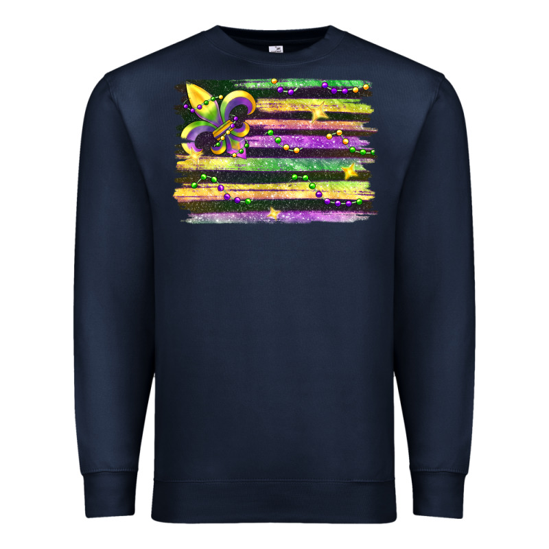 Mardi Gras Flag Premium Sweatshirt by FaDigitalArtStudio | Teevron
